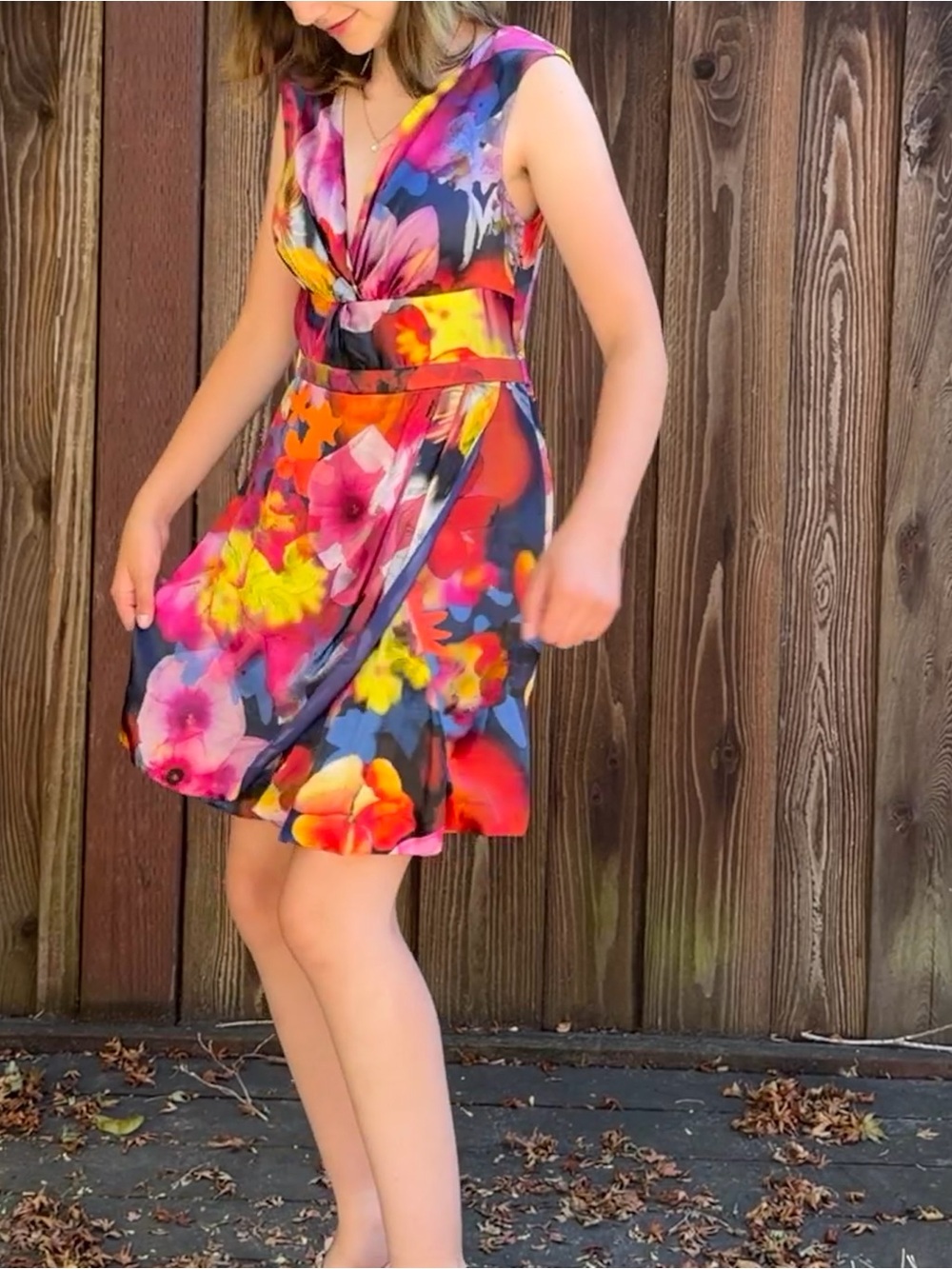 SUMMER’S END SALE🌟 Leifsdottir Anthropologie Silk Floral Watercolor Twist-front